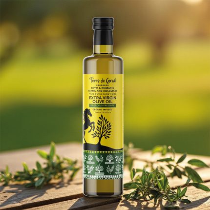 Huile d’Olive Vierge Extra Infusée Thym & Romarin